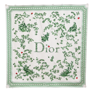 DIOR | Toile de Jouy Clover Square Silk Scarf