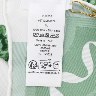 DIOR | Toile de Jouy Clover Square Silk Scarf