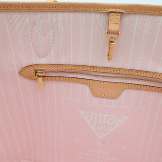 LOUIS VUITTON | Monogram By The Pool Neverfull MM Flower Charm Tote Bag