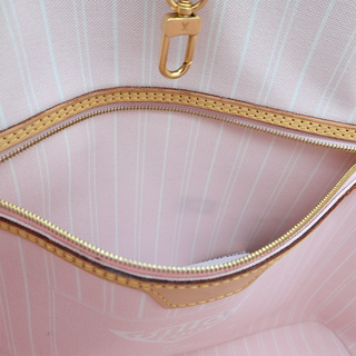 LOUIS VUITTON | Monogram By The Pool Neverfull MM Flower Charm Tote Bag