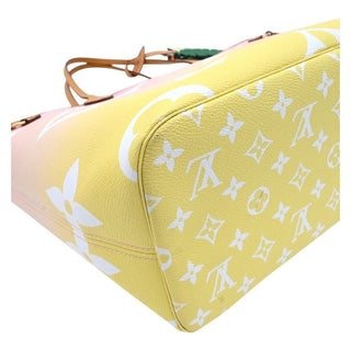LOUIS VUITTON | Monogram By The Pool Neverfull MM Flower Charm Tote Bag