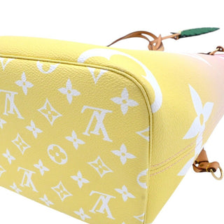 LOUIS VUITTON | Monogram By The Pool Neverfull MM Flower Charm Tote Bag