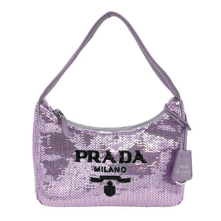 PRADA | Re-Edition Purple Sequin Mini Top Handle Bag