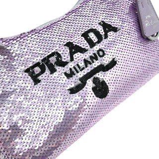 PRADA | Re-Edition Purple Sequin Mini Top Handle Bag