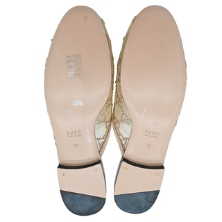 GUCCI | Princetown GG Crystal Embellished Horsebit Mule Loafers