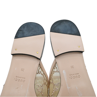 GUCCI | Princetown GG Crystal Embellished Horsebit Mule Loafers