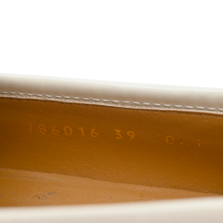GUCCI | Jordaan Ivory Patent Leather Horsebit Loafers