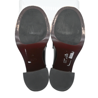 GUCCI | Brown & Ivory Leather Horsebit Block Heel Loafers