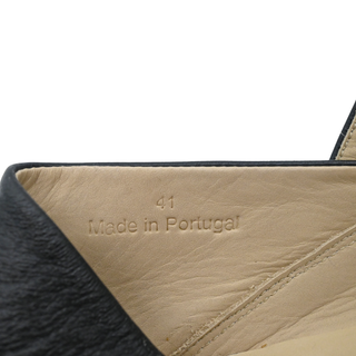 LEMAIRE | Black Leather Square Toe Mary Jane Flats