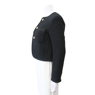 CELINE | Black Bouclé Tweed Chasseur Jacket