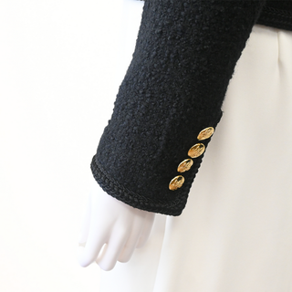 CELINE | Black Bouclé Tweed Chasseur Jacket