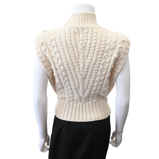 VERONICA BEARD | Holton Wool Cable Knit Sweater Vest