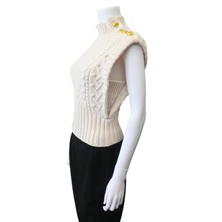 VERONICA BEARD | Holton Wool Cable Knit Sweater Vest