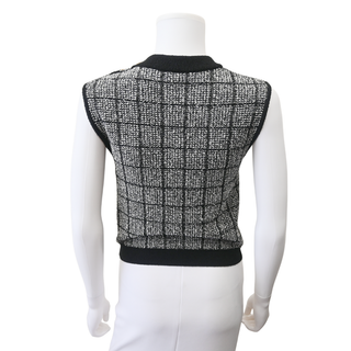 BALMAIN | Tweed Check Crop Top