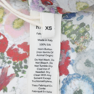 KHAITE | Goya Floral Sheer Silk Chiffon Blouse