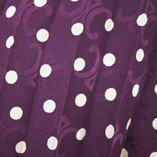 CELINE | Polka Dot Silk Pleated Skirt
