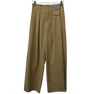 LOEWE | Khaki Green Gabardine Trousers