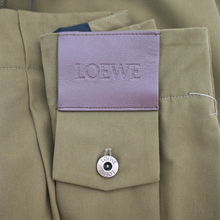 LOEWE | Khaki Green Gabardine Trousers