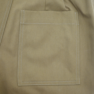 LOEWE | Khaki Green Gabardine Trousers