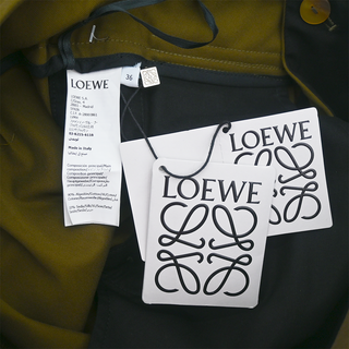 LOEWE | Khaki Green Gabardine Trousers