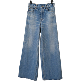CELINE | Blue Denim Wide Leg Jeans