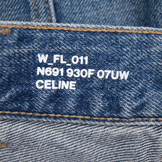 CELINE | Blue Denim Wide Leg Jeans