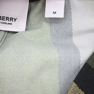 BURBERRY | Green Plaid Stretch Pants