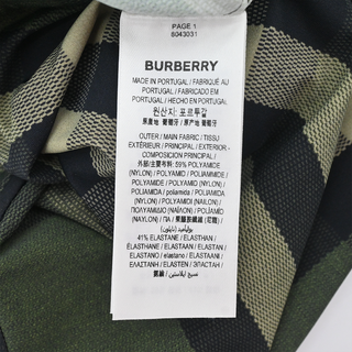 BURBERRY | Green Plaid Stretch Pants