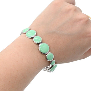 Lollipop Sterling Silver Enamel Bangle
