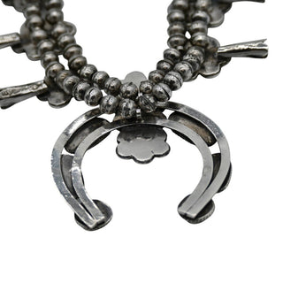 Vintage Navajo Style Squash Blossom Necklace