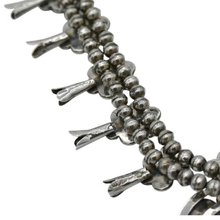 Vintage Navajo Style Squash Blossom Necklace