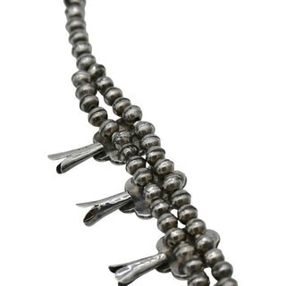 Vintage Navajo Style Squash Blossom Necklace
