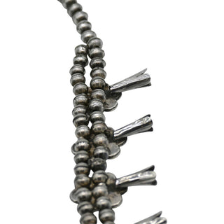 Vintage Navajo Style Squash Blossom Necklace