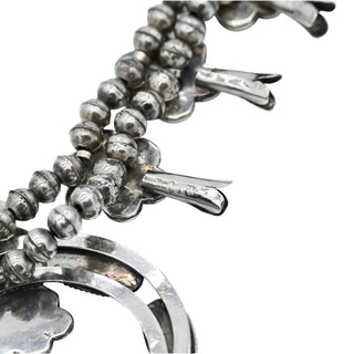 Vintage Navajo Style Squash Blossom Necklace