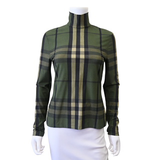 Emery Check Stretch Nylon Top