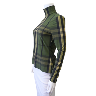Emery Check Stretch Nylon Top