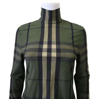 Emery Check Stretch Nylon Top