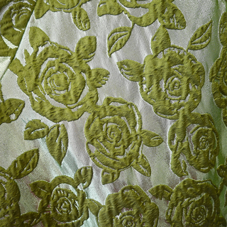 Metallic Rose Brocade Midi Skirt