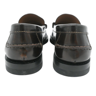 Dark Brown Leather Penny Loafers