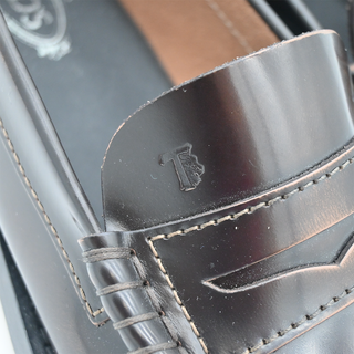 Dark Brown Leather Penny Loafers