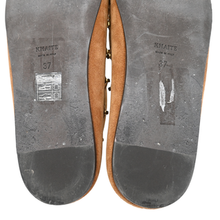 Milly Embellished Whipstitched Suede Loafers