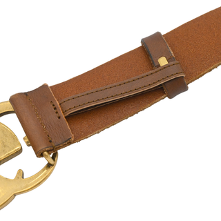 Marmont GG Distressed Brown Leather Belt