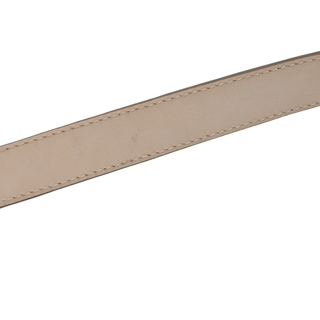 T Bar Ostrich-Embossed Leather Belt