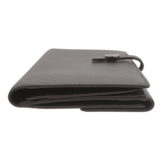 Dark Brown Leather CC Snap Continental Long Wallet