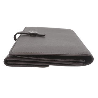Dark Brown Leather CC Snap Continental Long Wallet