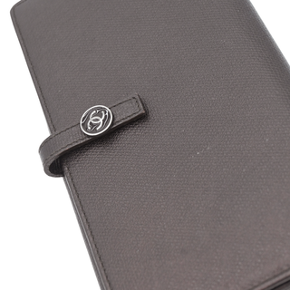 Dark Brown Leather CC Snap Continental Long Wallet