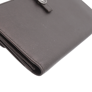 Dark Brown Leather CC Snap Continental Long Wallet