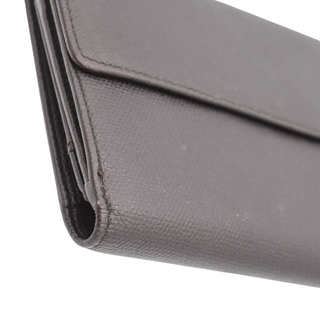 Dark Brown Leather CC Snap Continental Long Wallet