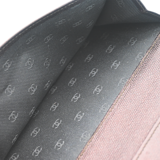 Dark Brown Leather CC Snap Continental Long Wallet