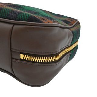 Beau Tartan Plaid Wool & Leather Top Handle Bag
